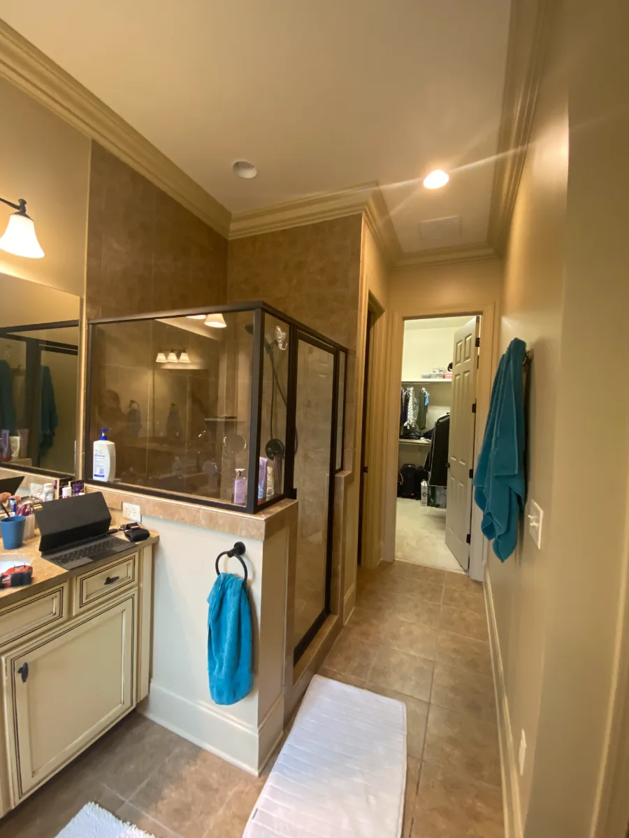 The Primary Bath at Our Westhaven Contemporary Remodel