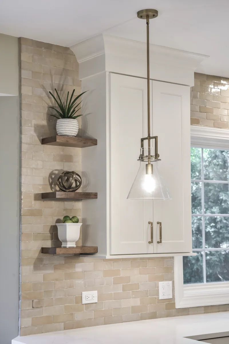 Kitchen remodel in Brentwood, TN. Sebring Design Build transformed this Brentwood kitchen by removing angled walls and soffits to create an open.