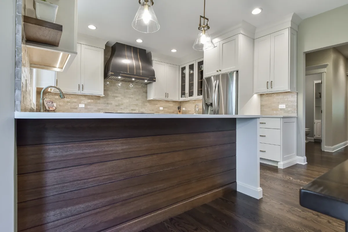 Kitchen remodel in Brentwood, TN. Sebring Design Build transformed this Brentwood kitchen by removing angled walls and soffits to create an open.