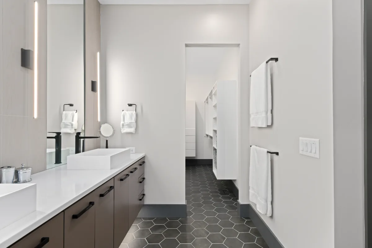 The Primary Bath at Our Westhaven Contemporary Remodel