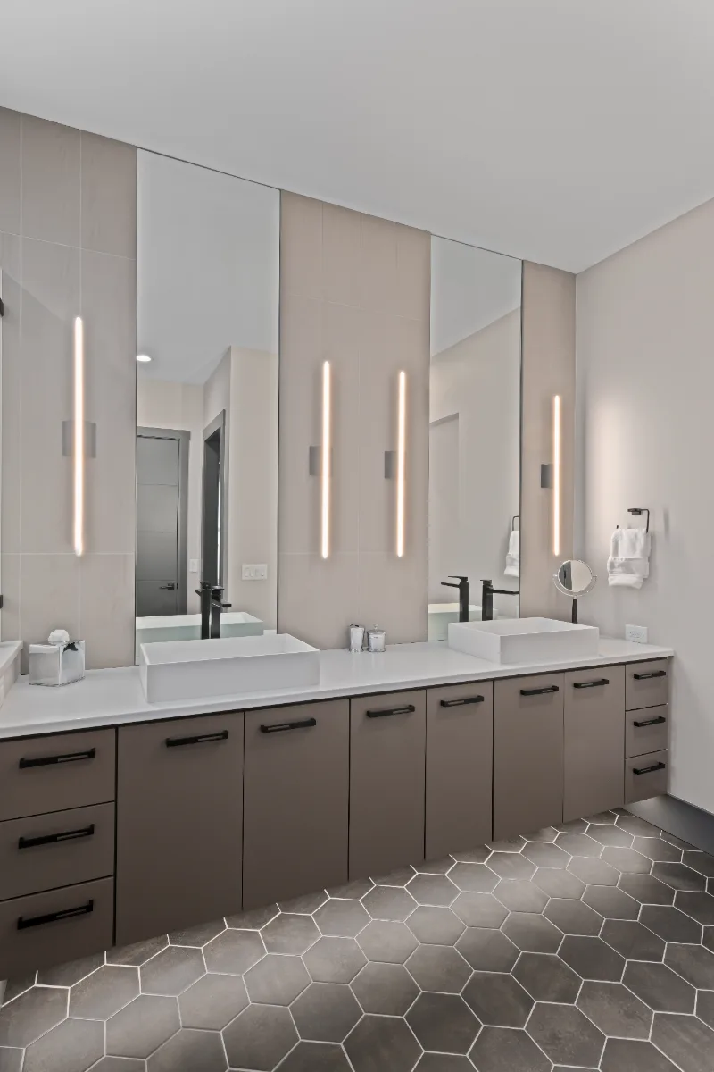 The Primary Bath at Our Westhaven Contemporary Remodel