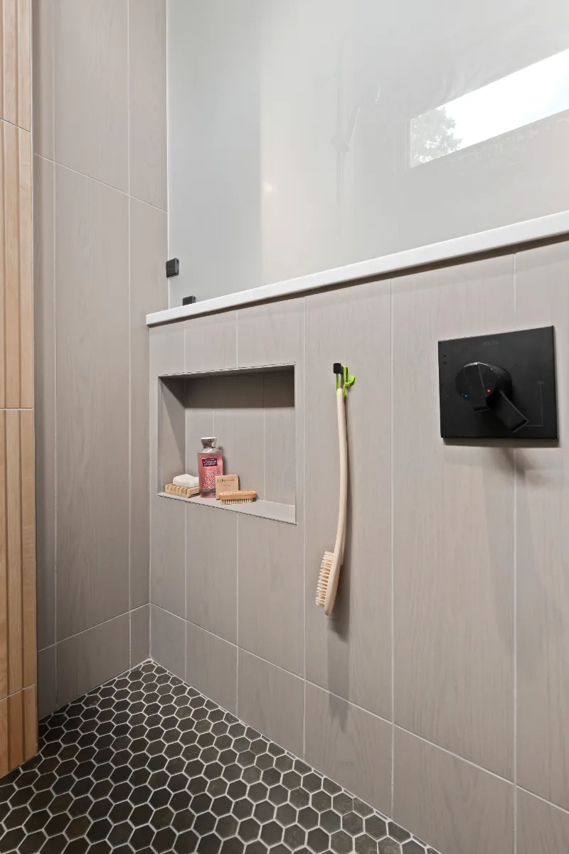 The Primary Bath at Our Westhaven Contemporary Remodel