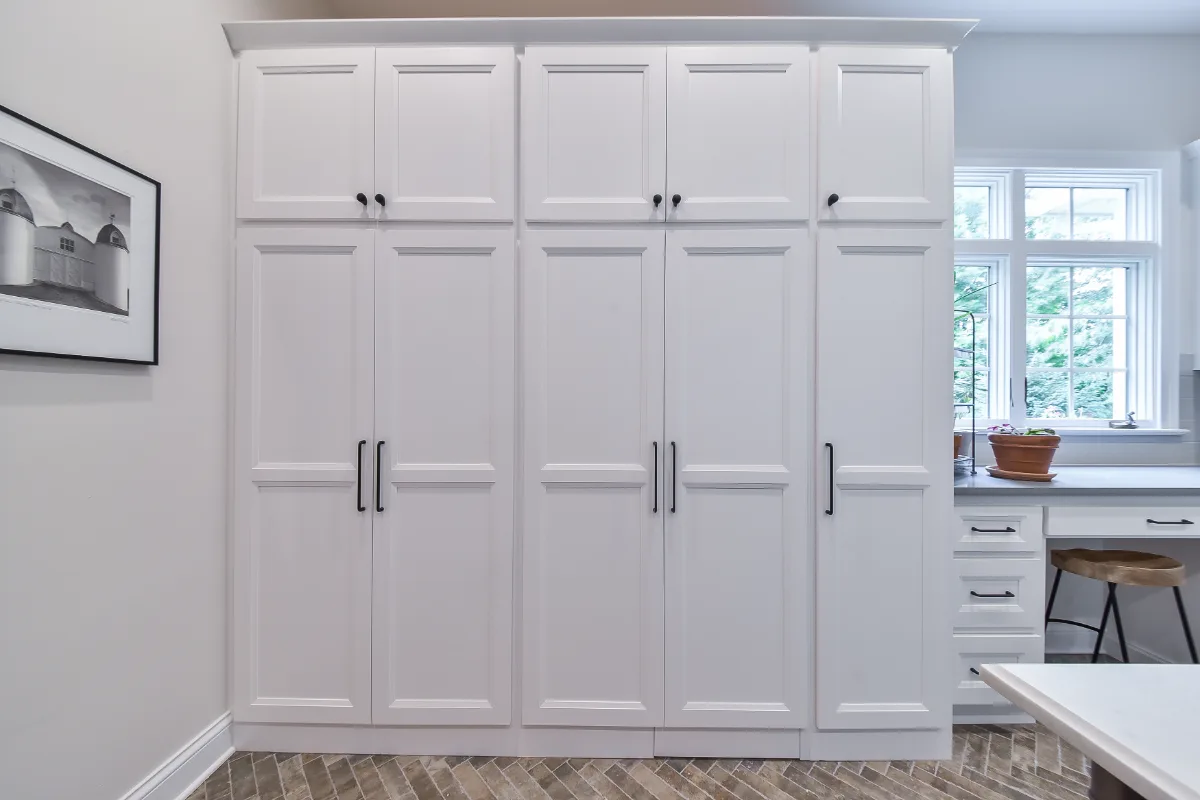 Laundry remodel in Brentwood, TN. Sebring Design Build transformed this Brentwood, Tennessee laundry room as part of a transitional-elegant multi-room remodel.
