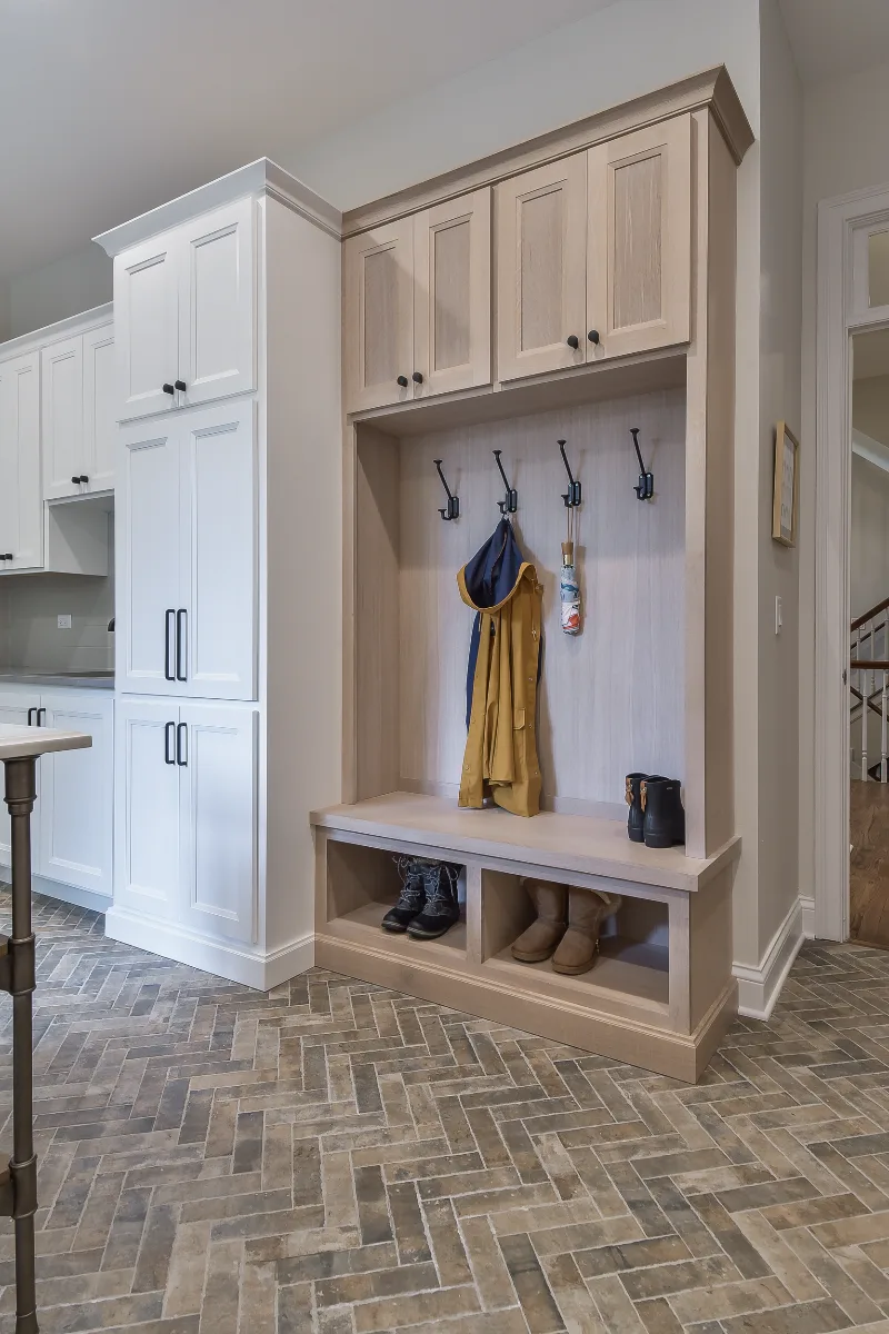Laundry remodel in Brentwood, TN. Sebring Design Build transformed this Brentwood, Tennessee laundry room as part of a transitional-elegant multi-room remodel.