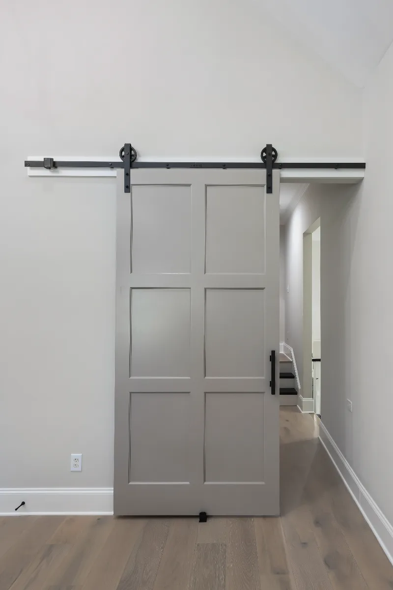 Loft remodel in Watkins Creek, TN. Sebring Design Build transformed this Watkins Creek loft in Franklin, Tennessee with River Rock and Champagne stain cabinetry, Duchateau The Guild Kayla 7.