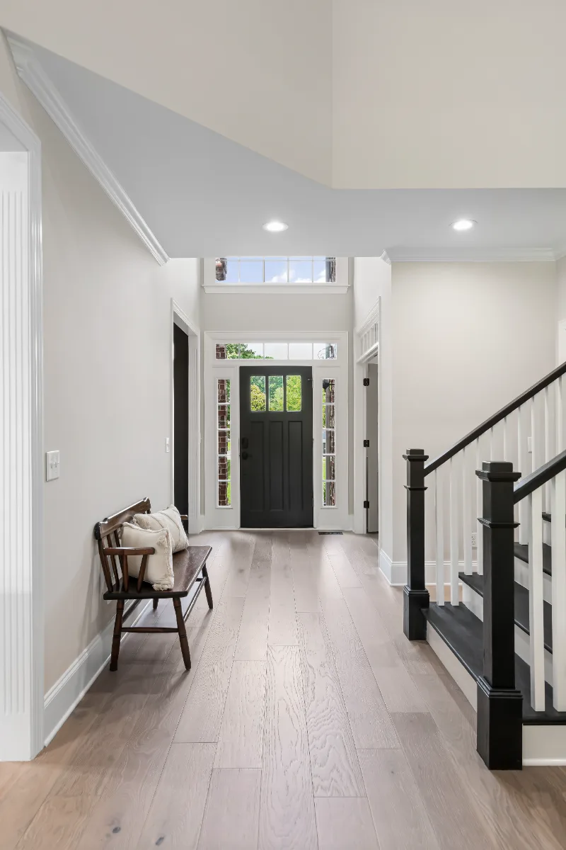 Living Room remodel in Watkins Creek, TN. Sebring Design Build transformed the living room in this Watkins Creek whole house remodel in Franklin, Tennessee as part of a nine-space modern-elegant interior renovation.