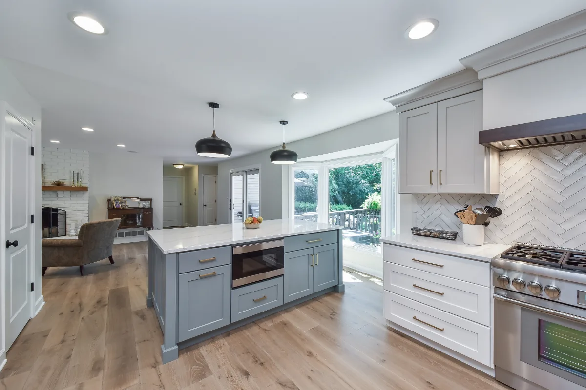 Dining Room remodel in Franklin, TN. The formal dining room in this Franklin, Tennessee home was opened to the kitchen as part of Sebring Design Build's whole-home remodel by Sebring Design Build.