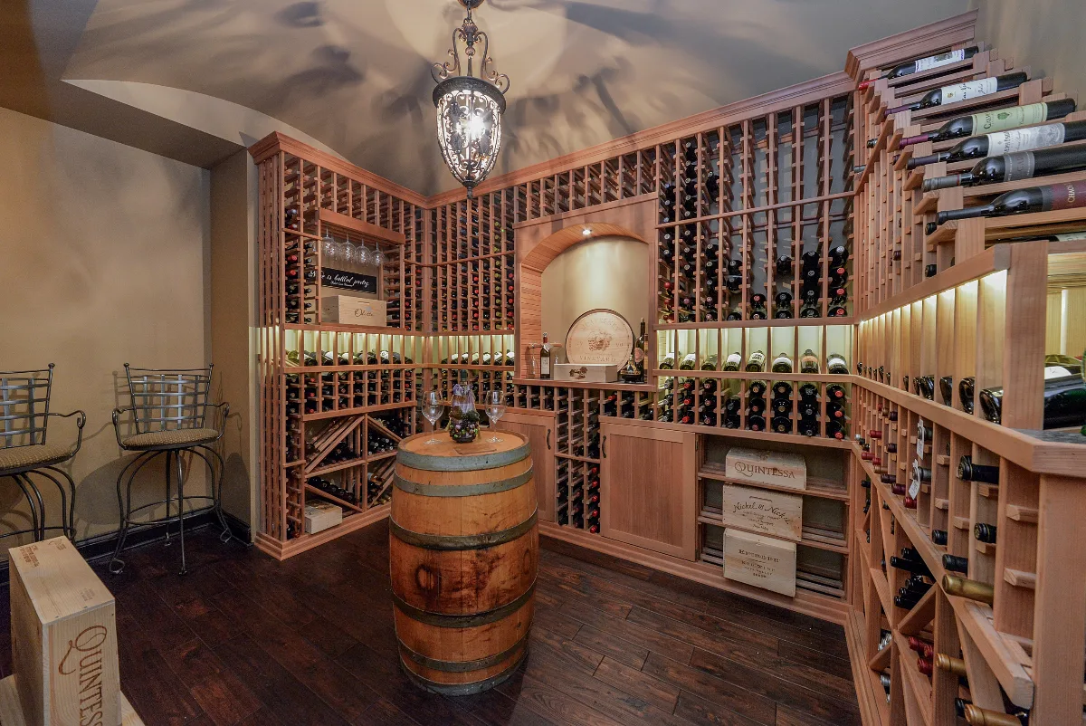 Basement remodel in Franklin, TN. Sebring Design Build finished this Franklin, Tennessee basement as a multi-zone unique-traditional lower level.