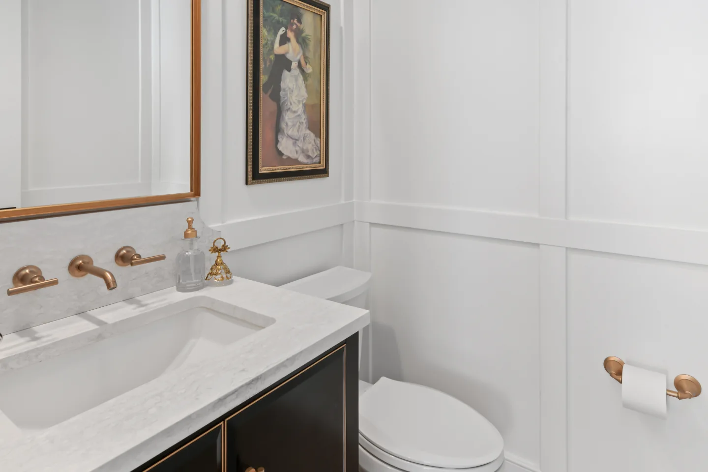Powder Room remodel in Westhaven, TN. Sebring Design Build transformed this Westhaven powder room in Franklin.