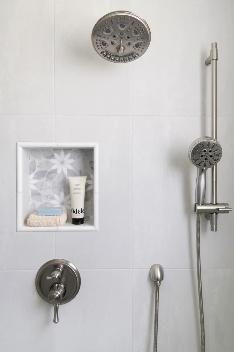 The Primary Bath at Our Foxboro Estates Storied Charm Whole House Remodel