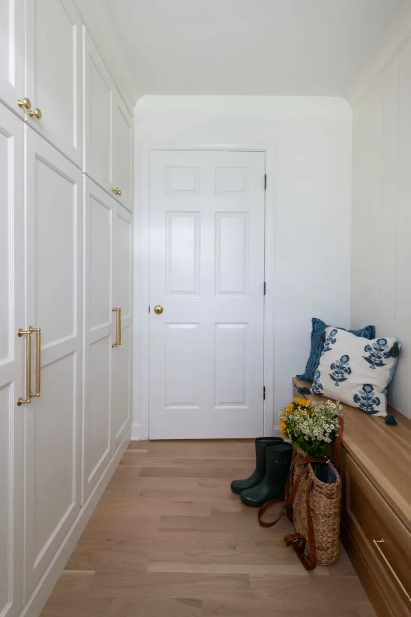 The Mudroom at Our Foxboro Estates Storied Charm Whole House Remodel