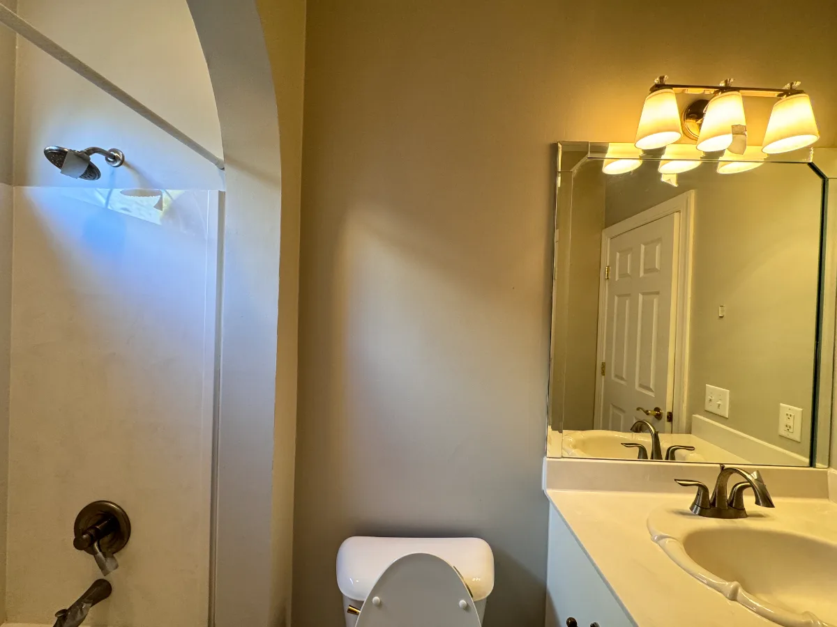 The Guest Bath at Our Willowsprings Coastal Elegant Remodel