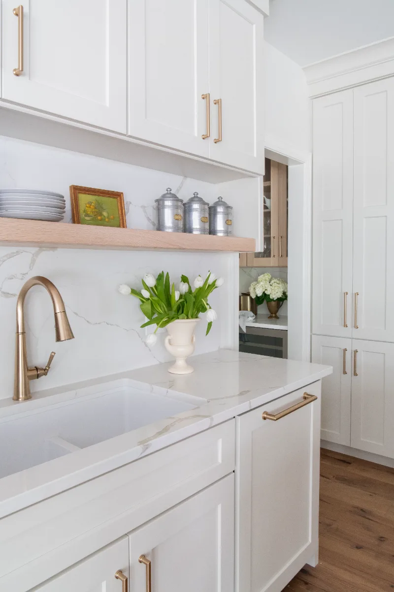 The Kitchen at Our Willowsprings Coastal Elegant Remodel
