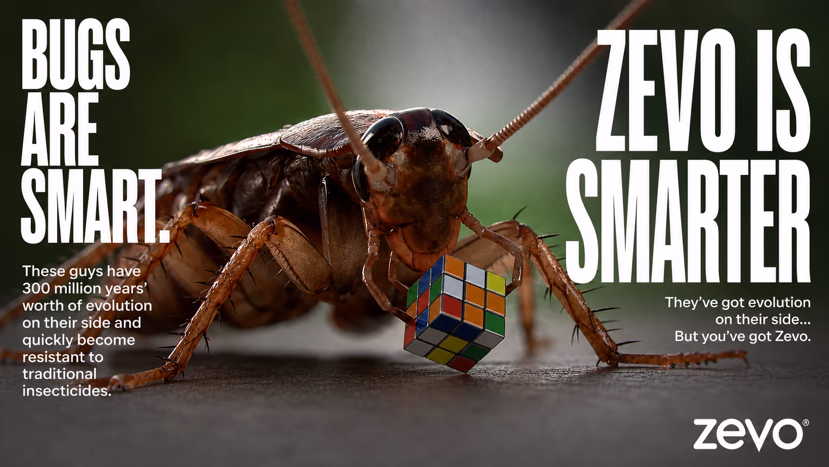 ZEVO bugs are smart Ad