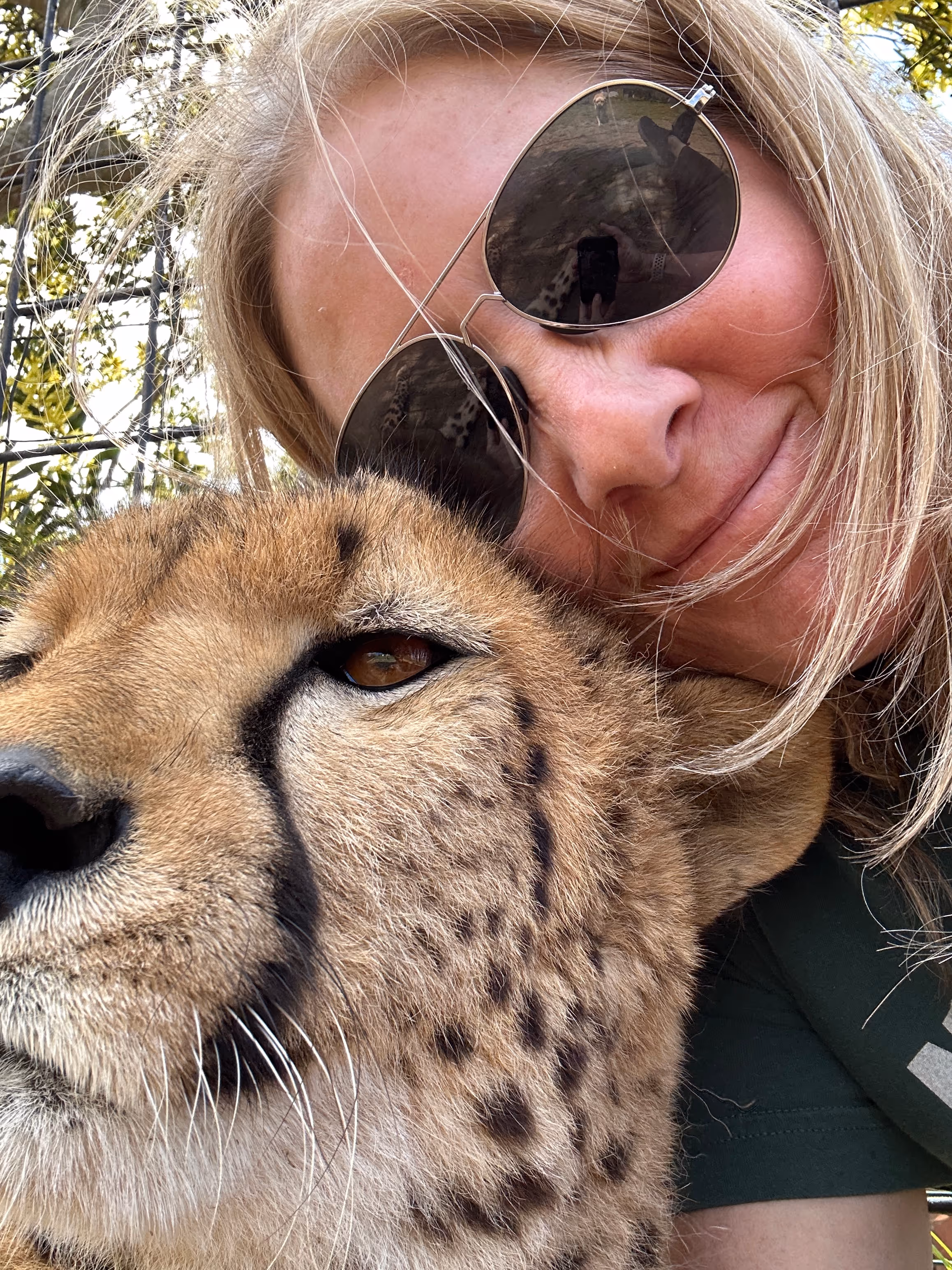Susie Valencia volunteering with wildlife