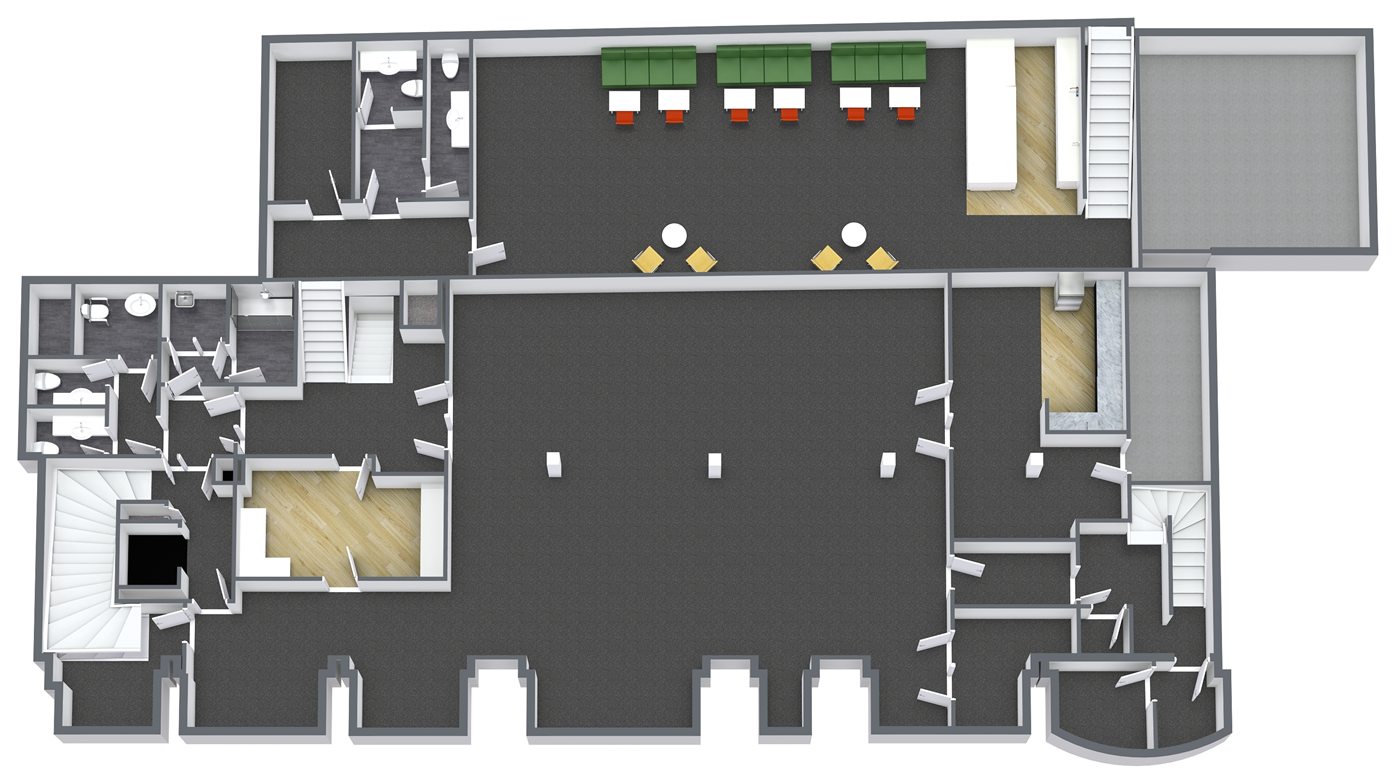 Basement floor layout graphic