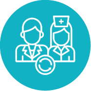 Option 1 rotating doctors icon