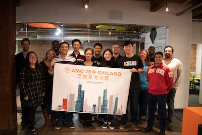 cohort from china comes to visit AMO office