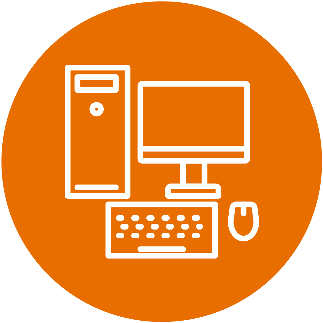 Orange Technology Icon