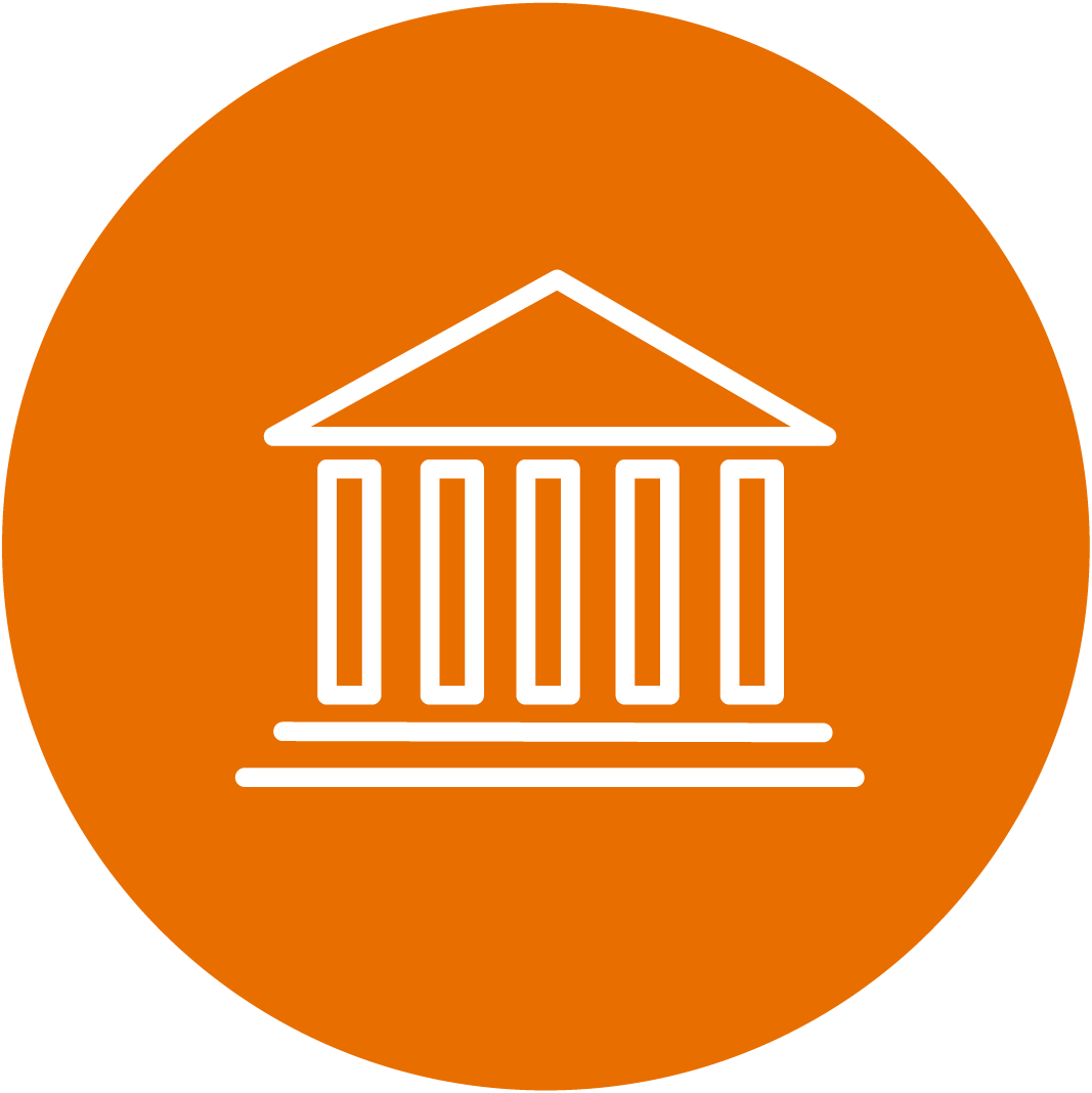 Orange Schools/Institution Icon