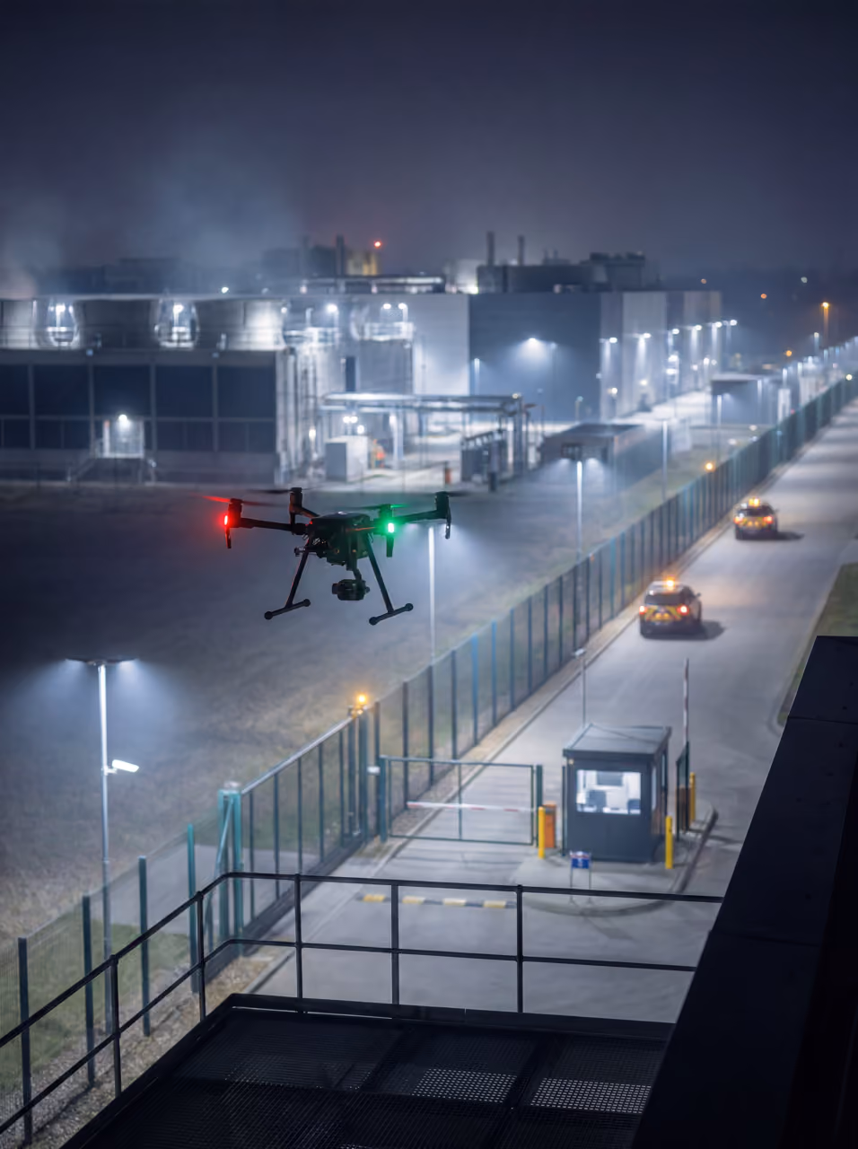 Fotografia ilustrando perímetro autônomo para infraestrutura crítica (VSS)