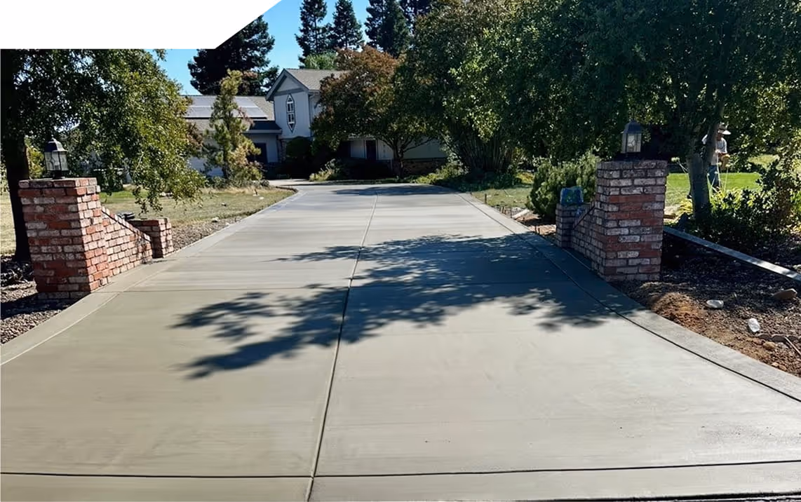 Renovated Concrete Driveway