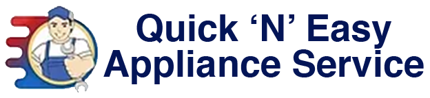 Quick N Easy Appliance Service logo with white background