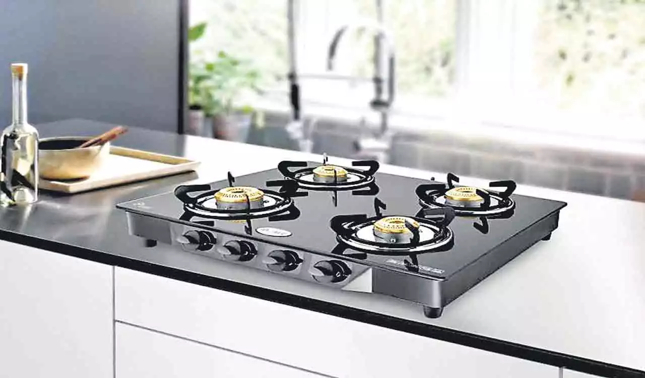 4 burner gas stove