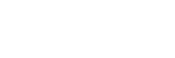 Abstract white maze-like circular logo on black background.