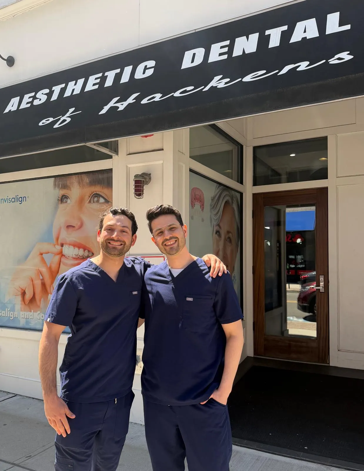 Dr. Alan Meskin with a colleague
