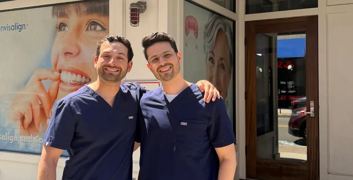 : Dr. Alan Meskin with a colleague