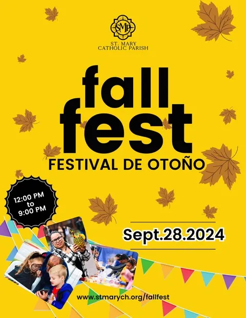 St. Mary Parish Fall Fest event flyer September 28 2024