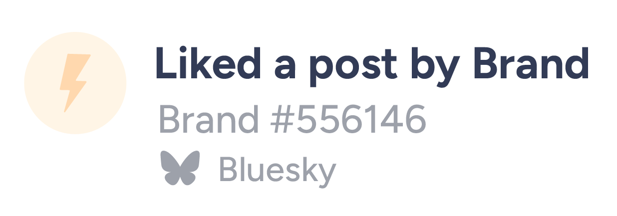 Screenshot of the FairShare dashboard showing an activity notification for liking a brand's post.