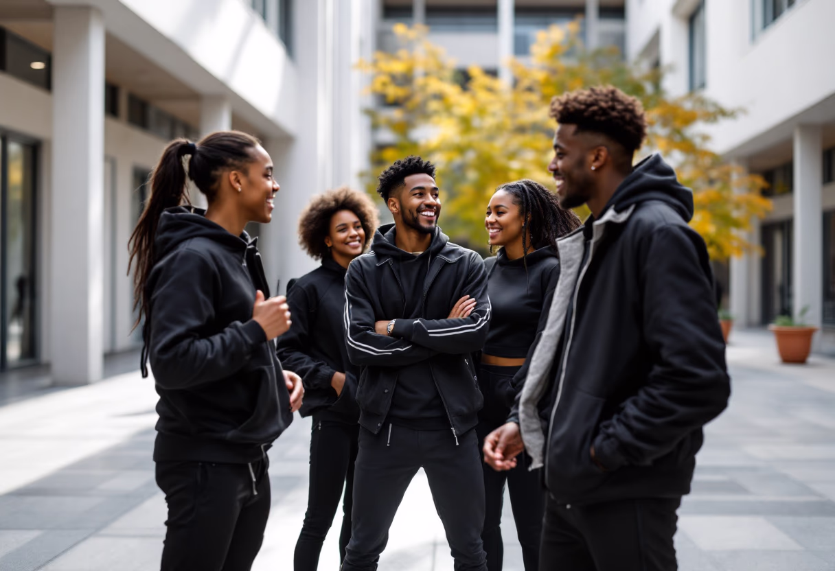 image of students on campus