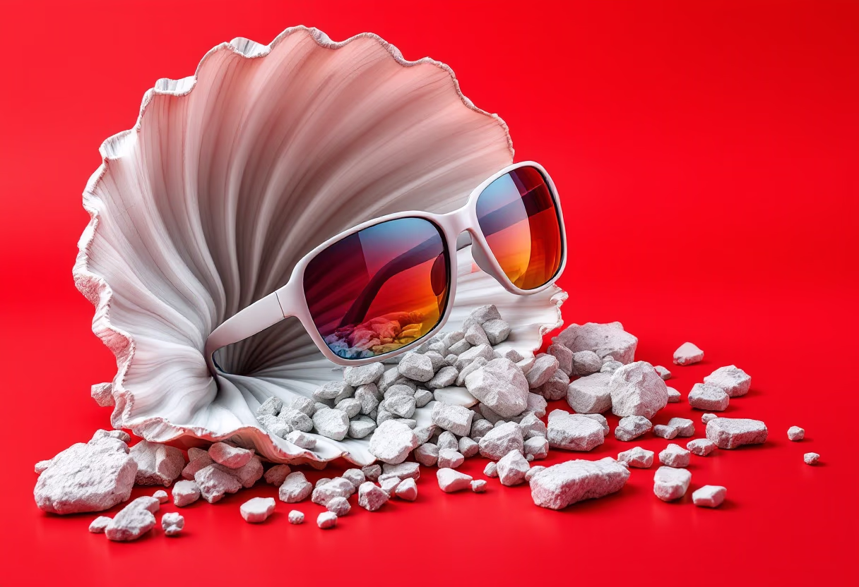 [background image] shelves filled with frames and sunglasses for an optician store and optometry clinic