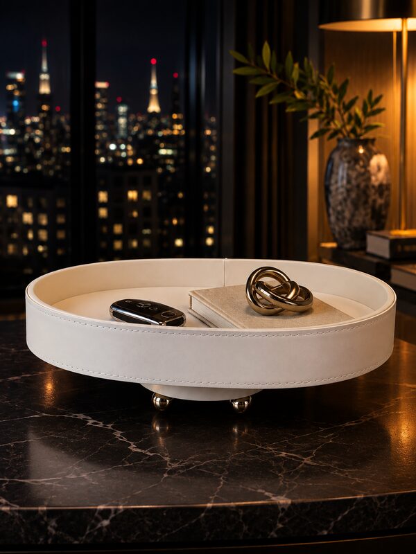 Tiered Round Tray, styled