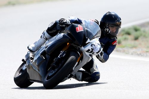 Dude on a motorcycle