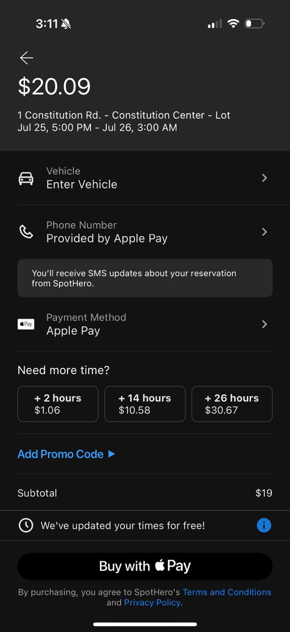 reservation page