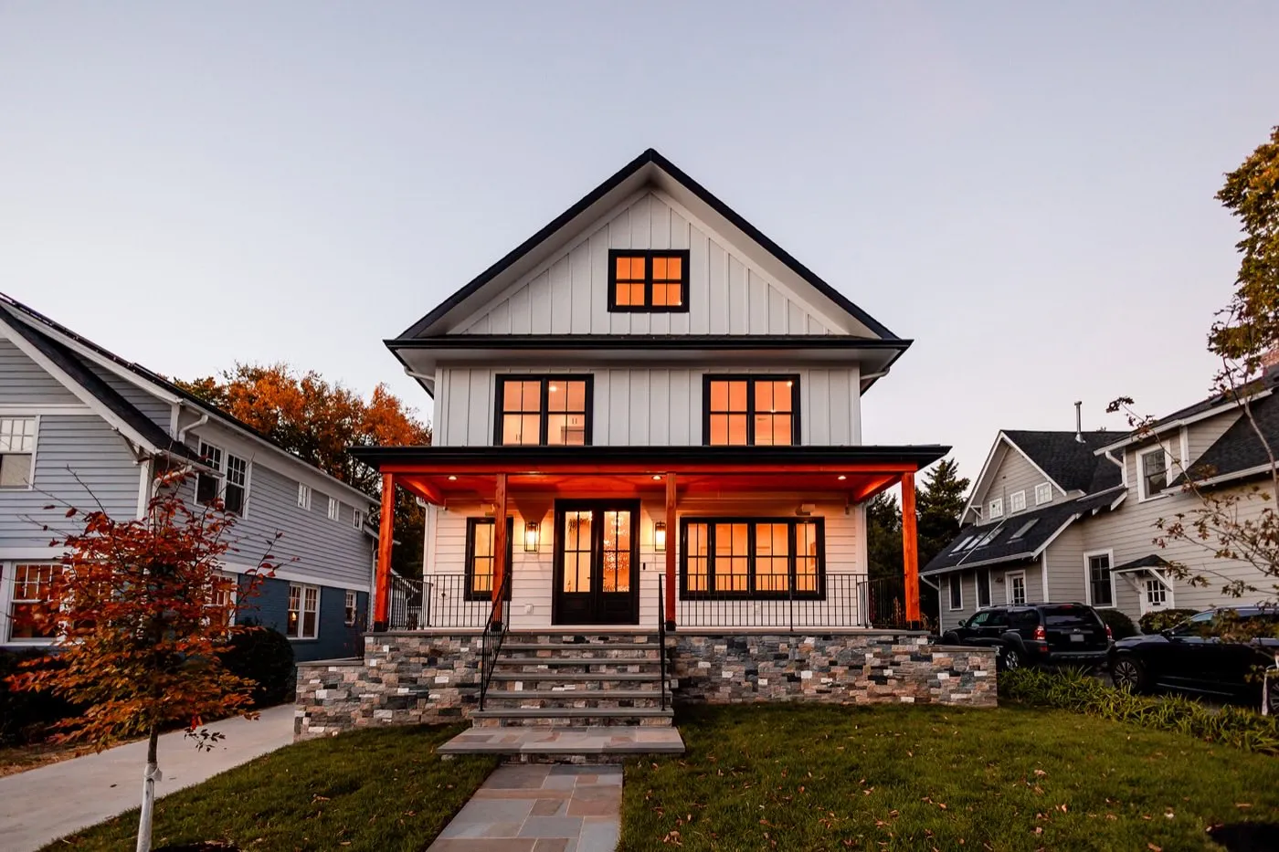Interior of a custom home built by Horizon Building Corporation