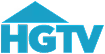 HGTV logo with a stylized house roof over the letters H and G in teal color