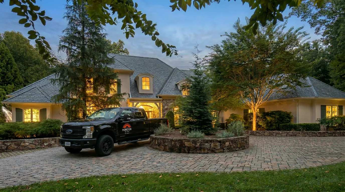 Interior of a custom home built by Horizon Building Corporation