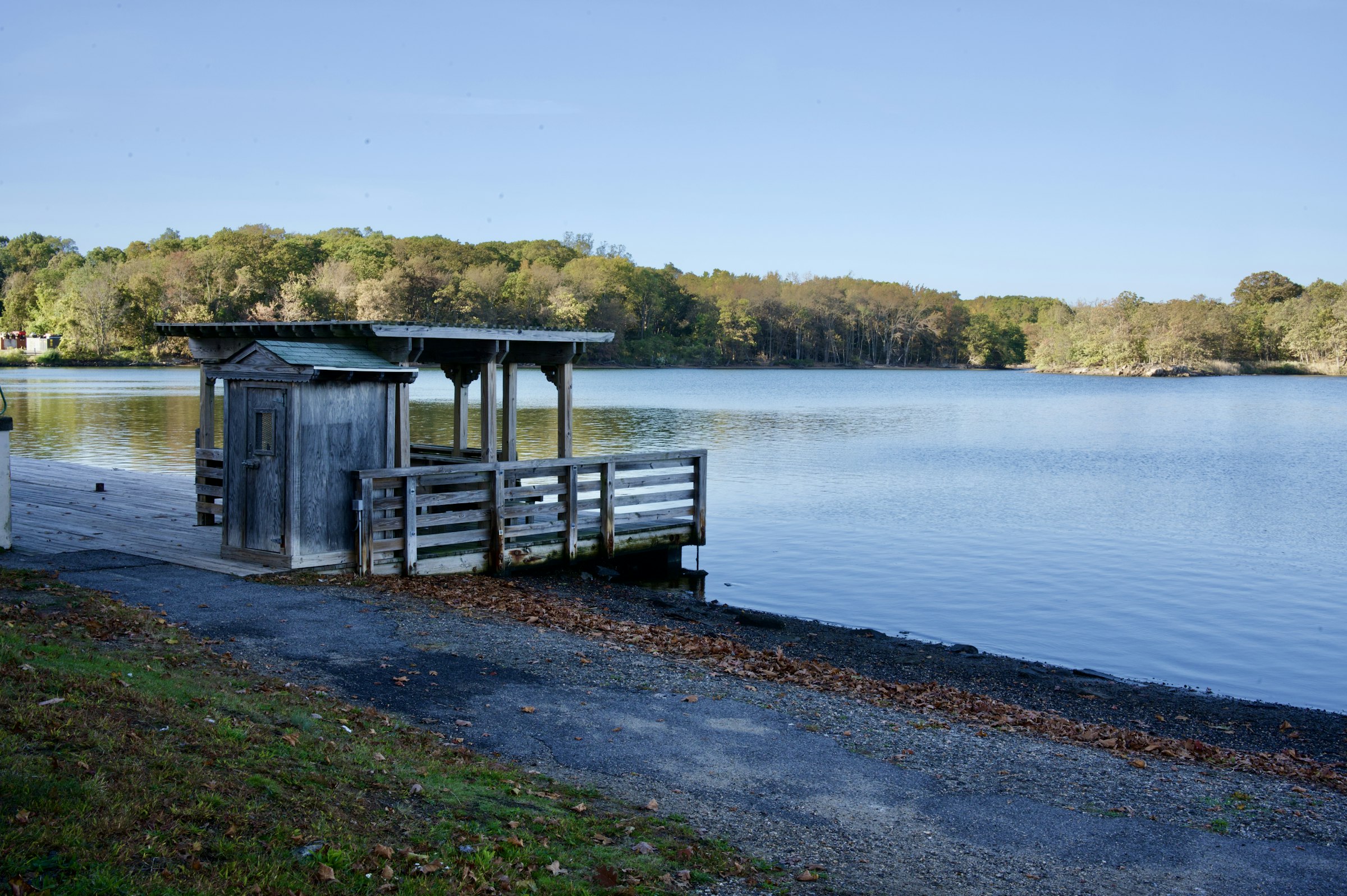 Playland Lake in Rye, a few miles from Purchase in Westchester County