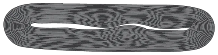 Cross-section illustration of a conventional lithium-ion cell with wound electrodes and separators