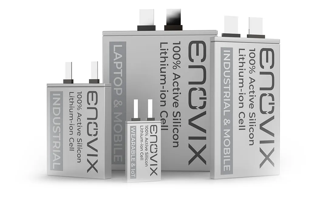 Enovix 100% active silicon lithium-ion batteries