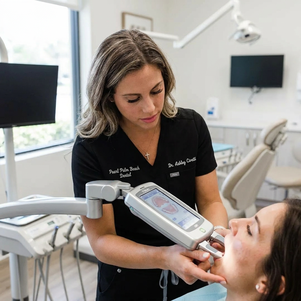 Advanced diagnostic digital imaging equipment at Pearl Palm Beach Dental in Palm Beach for precise TMJ assessments.