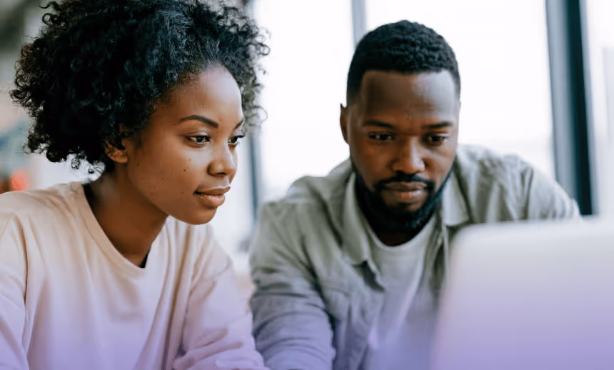 Workforce team using AI together