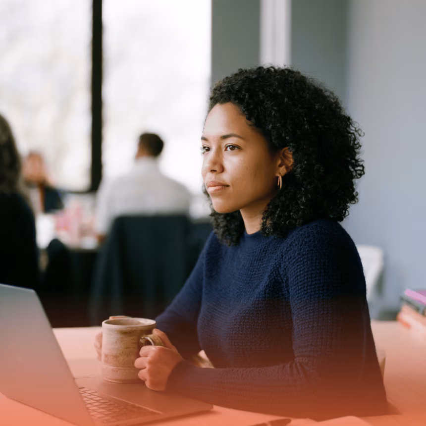 Professional using AI in the workplace