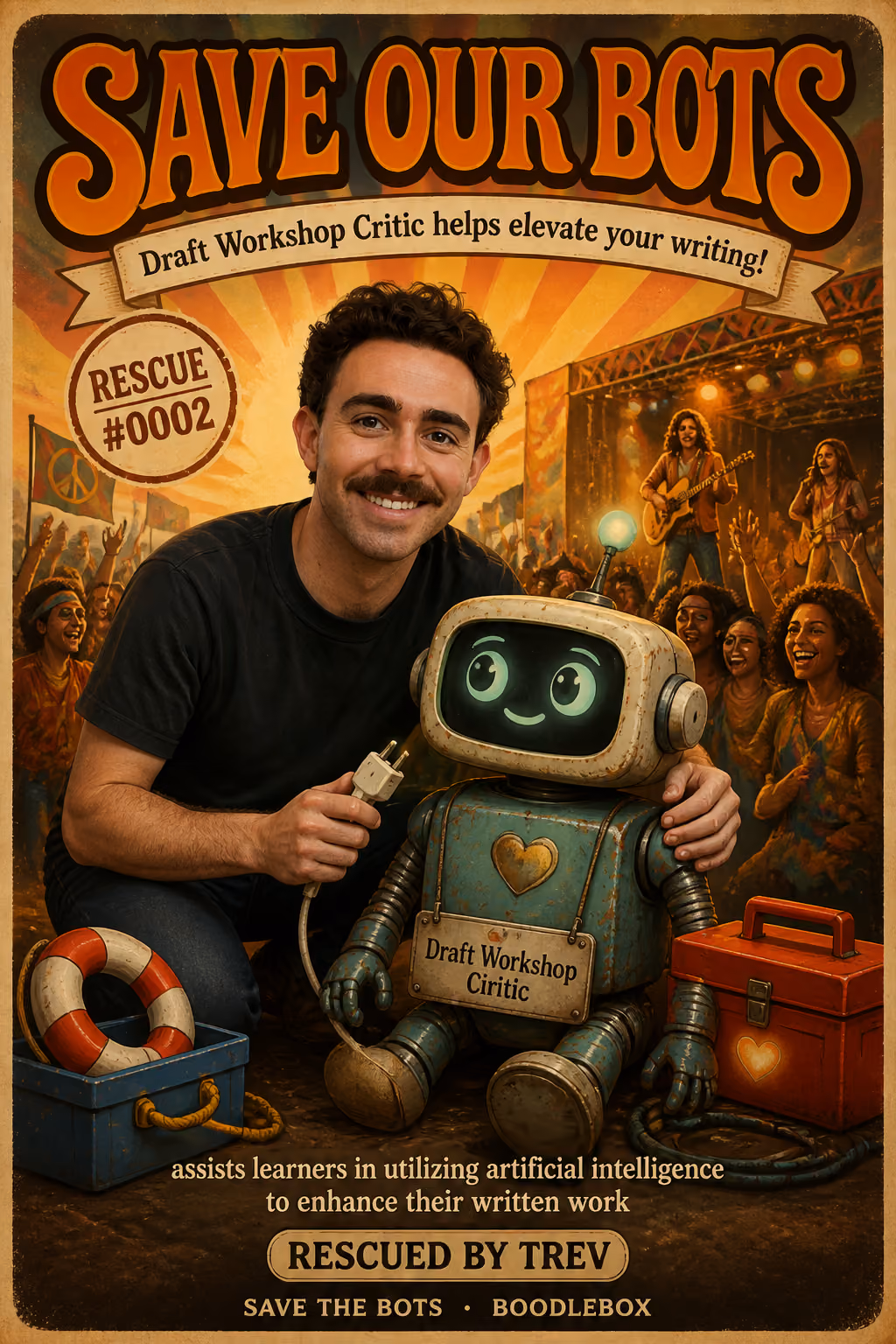 Save the Bots campaign poster 4