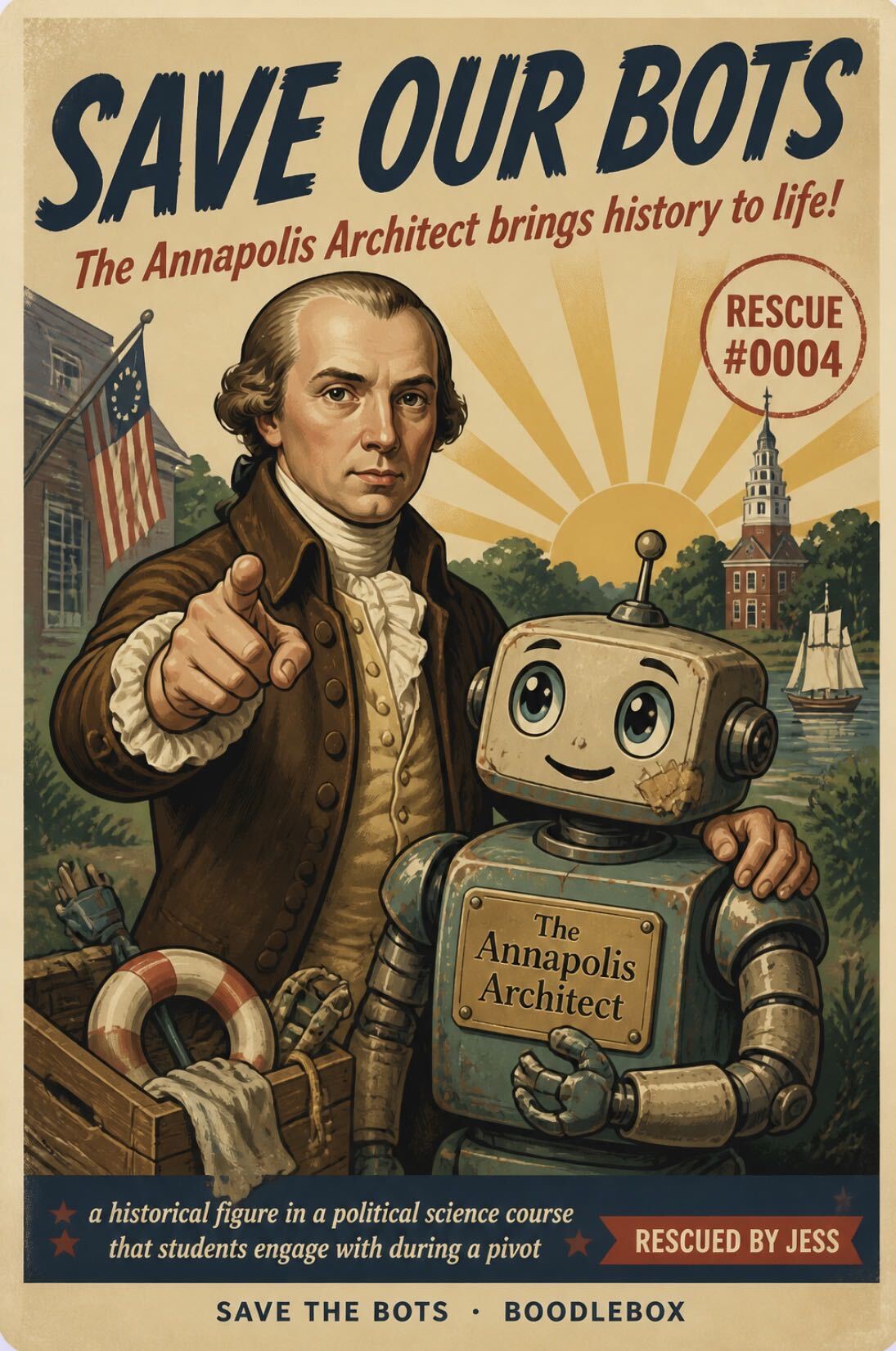 Save the Bots campaign poster 8