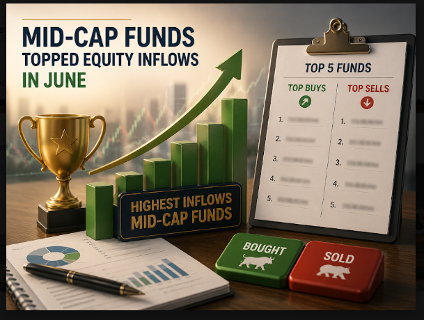Mid-cap funds topped equity inflows in June. Here's what the top five funds bought and sold